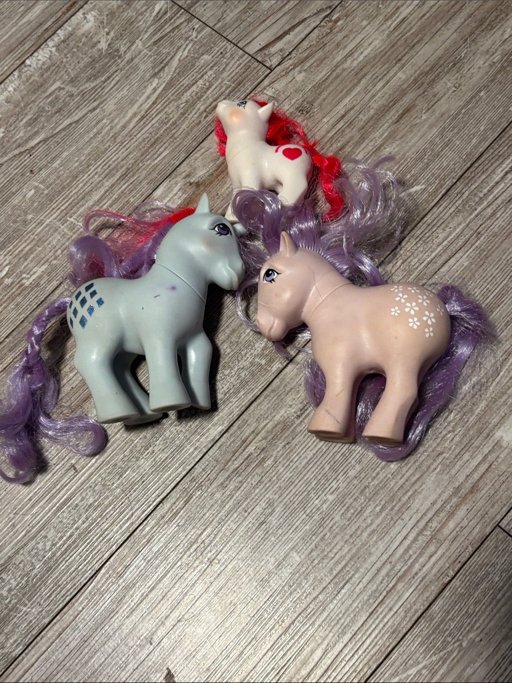 My Little Pony Three-Pony Set - Purple Manes, Pink, Light Blue, White